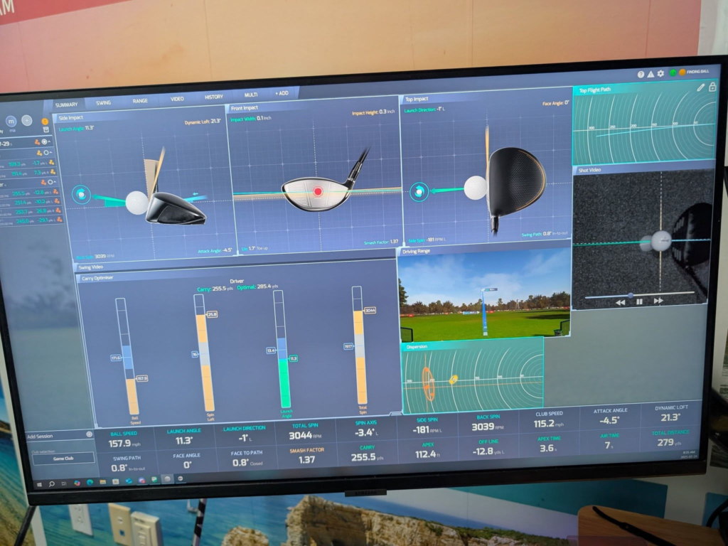 ProTee VX Impact Video and Shot Replay