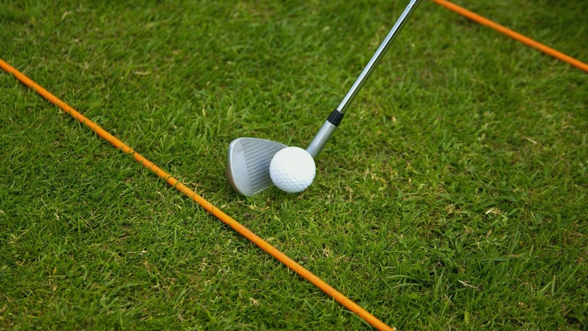 golf alignment stick drill